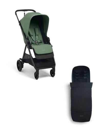 Mamas & Papas Buggies Libro Stroller Bundle with Footmuff – Bay Green