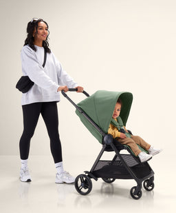 Mamas & Papas Buggies Libro Stroller Bundle with Quilted Memory Foam Liner (2 Piece)– Bay Green/Sage