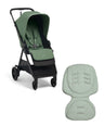 Mamas & Papas Buggies Libro Stroller Bundle with Quilted Memory Foam Liner (2 Piece)– Bay Green/Sage