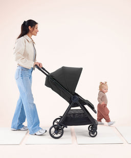 Mamas & Papas Buggies Libro Stroller Bundle with Quilted Memory Foam Liner (2 Piece)– Liquorice/Graphite