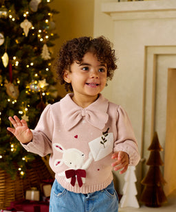 Mamas & Papas Bunny & Bow Jumper