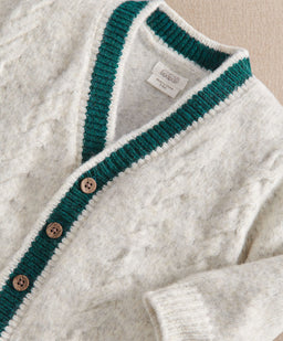 Mamas & Papas Cardigan Cable Knit V Neck Cardigan