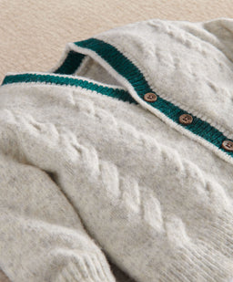 Mamas & Papas Cardigan Cable Knit V Neck Cardigan