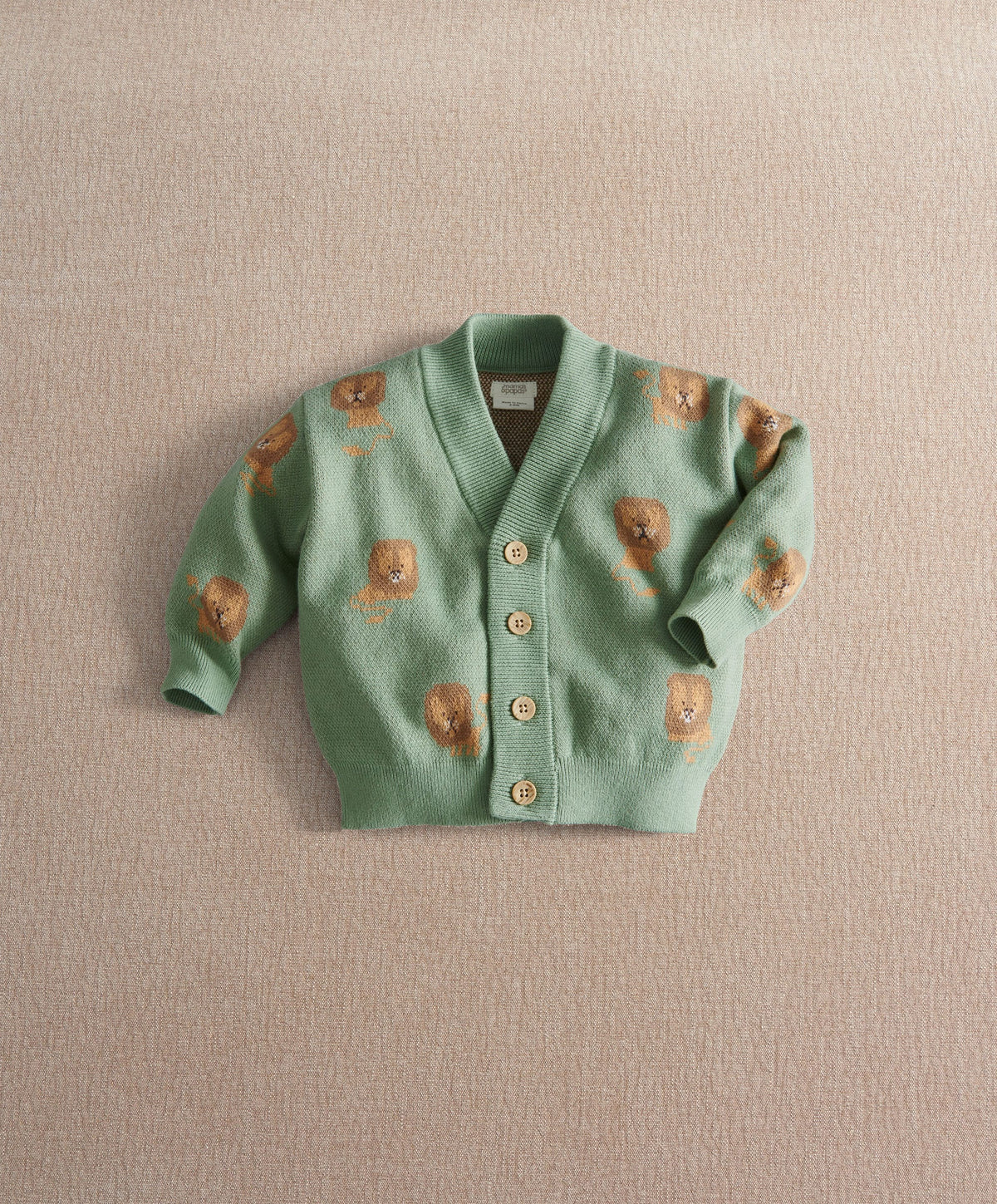 Mamas & Papas Cardigan Lion Knit Cardigan with long Sleeves