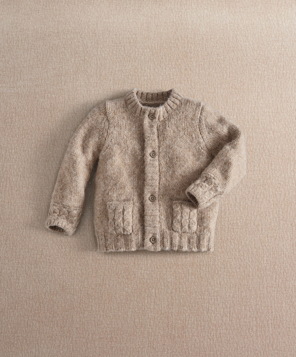 Mamas &amp; Papas Cardigan Soft Beige Long Sleeve Cardigan