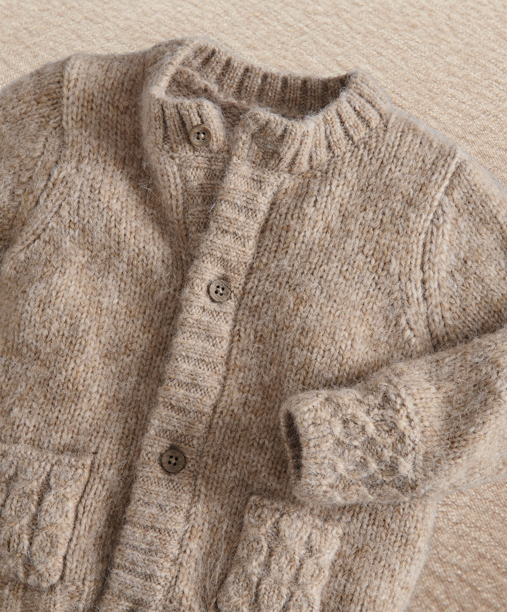 Mamas &amp; Papas Cardigan Soft Beige Long Sleeve Cardigan