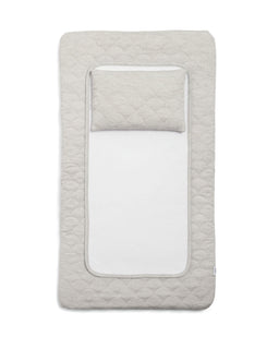 Mamas & Papas Changing Mats Welcome to the World Luxury Changing Mat - Scalloped Grey