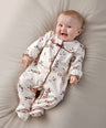 Mamas & Papas Christmas Berry Bow Print All In One
