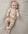 Mamas & Papas Christmas Printed  Zip Sleepsuit