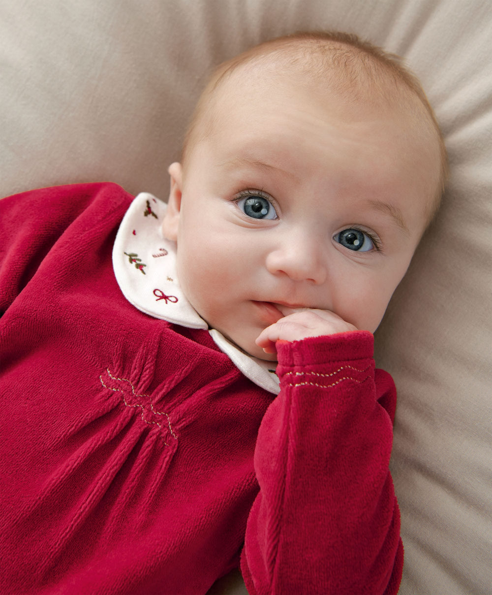 Mamas &amp; Papas Christmas Red Printed All In One