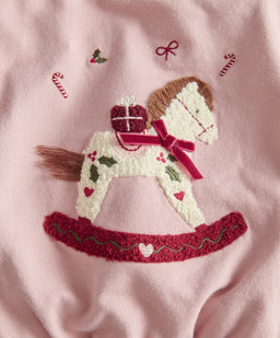 Mamas & Papas Christmas Rocking Horse Sweatshirt