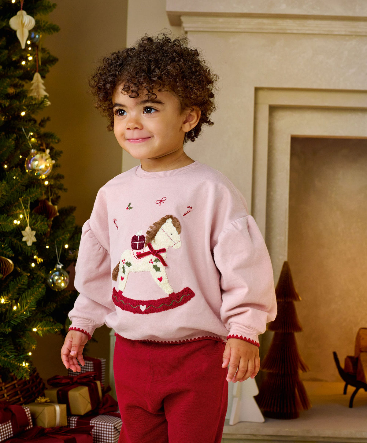 Mamas & Papas Christmas Rocking Horse Sweatshirt