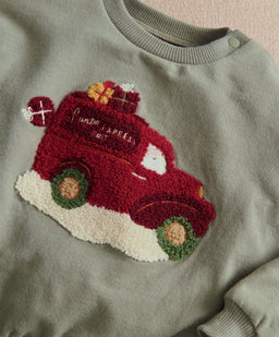 Mamas & Papas Christmas Santa Delivery Van Sweatshirt