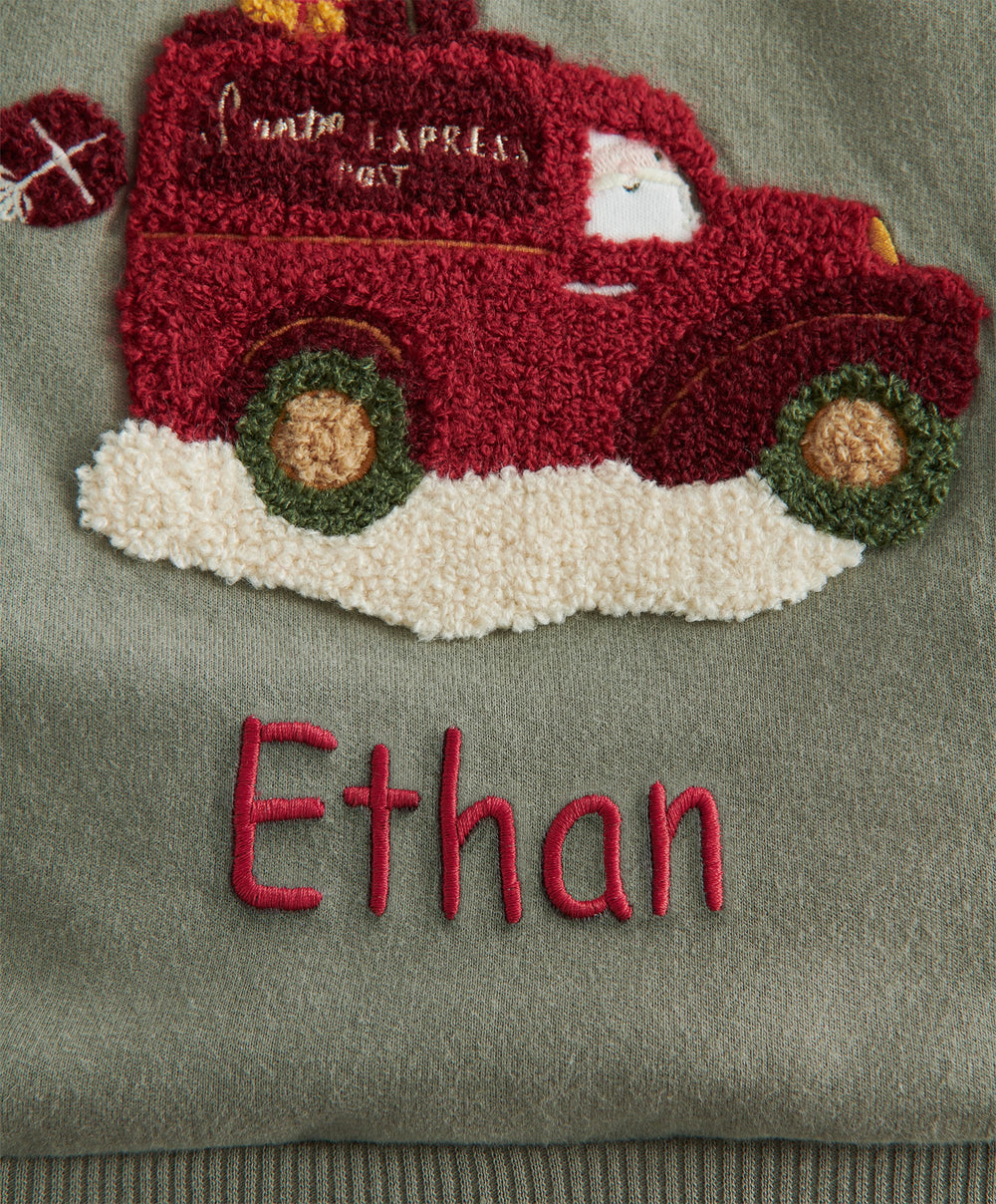 Mamas &amp; Papas Christmas Santa Delivery Van Sweatshirt