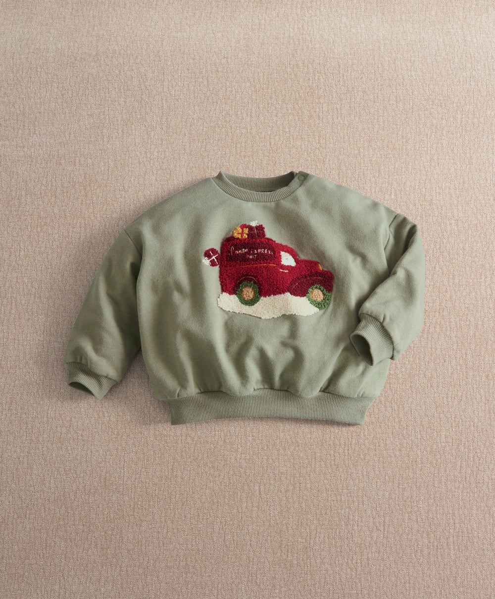 Mamas &amp; Papas Christmas Santa Delivery Van Sweatshirt