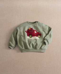 Mamas & Papas Christmas Santa Delivery Van Sweatshirt
