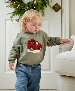 Mamas & Papas Christmas Santa Delivery Van Sweatshirt