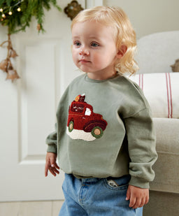 Mamas & Papas Christmas Santa Delivery Van Sweatshirt