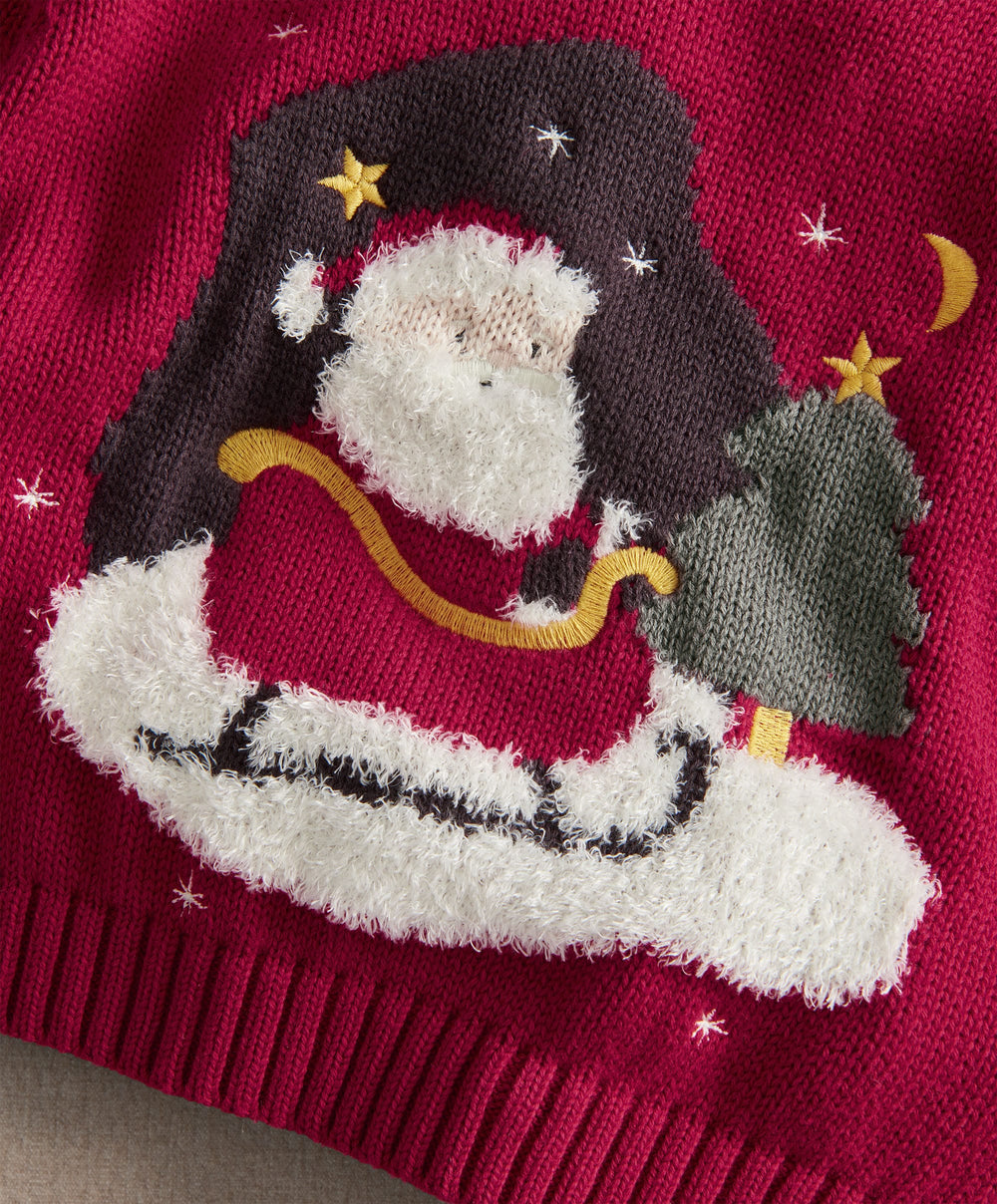 Mamas &amp; Papas Christmas Santa Knitted Jumper