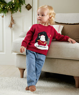 Mamas & Papas Christmas Santa Knitted Jumper