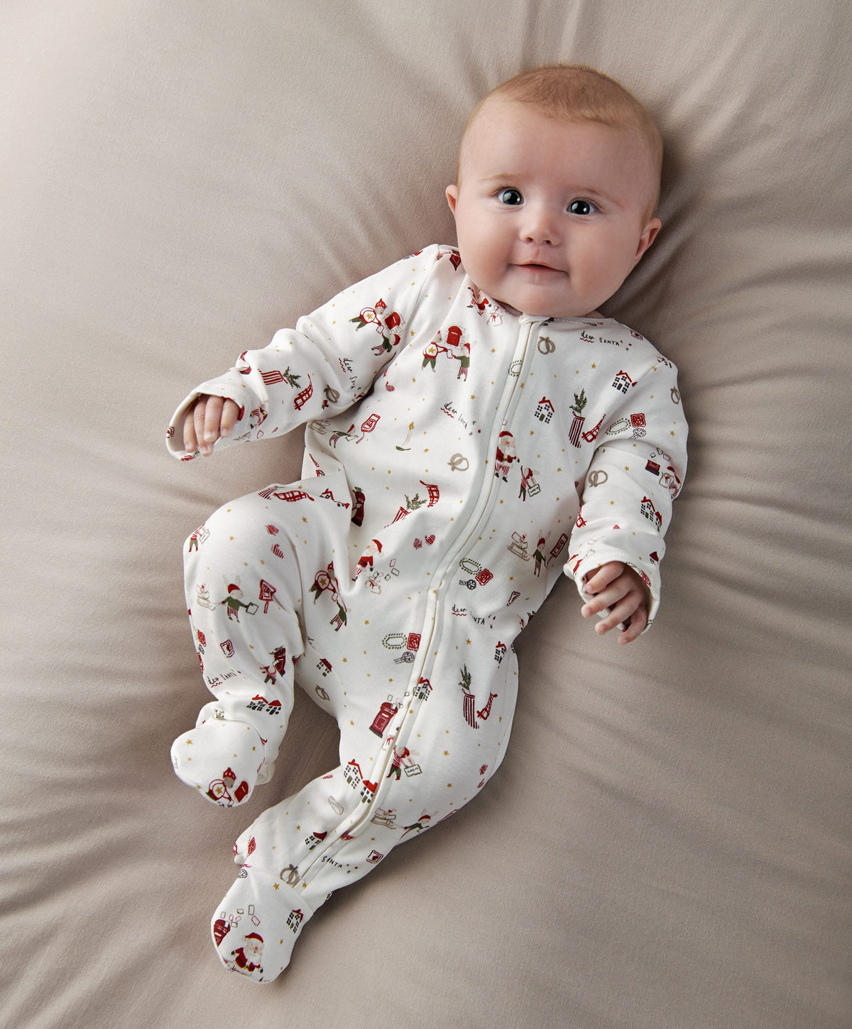 Mamas & Papas Christmas Santa Print All In One