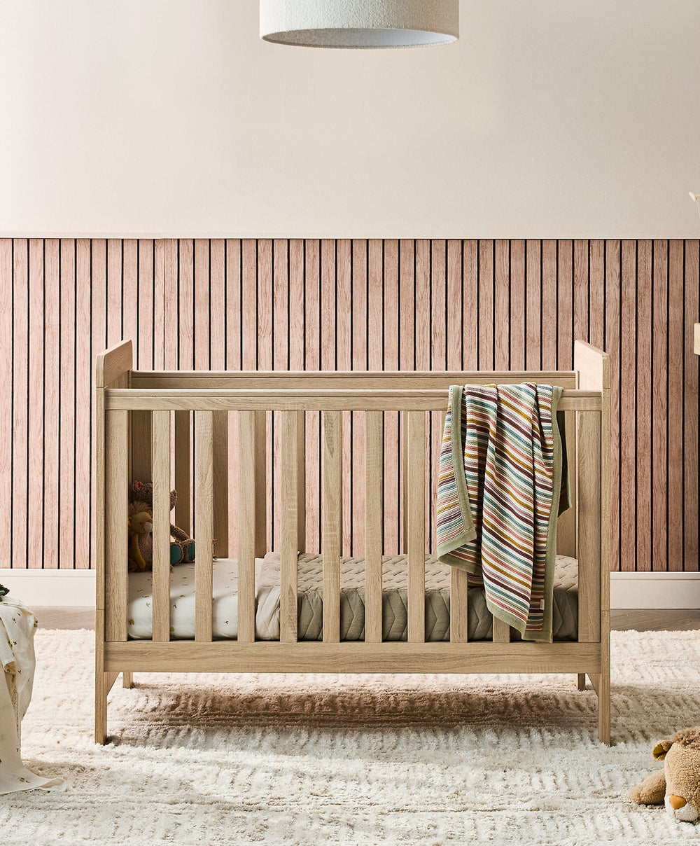 Mamas &amp; Papas Convertible Cot Atlas Convertible Cot - Light Oak