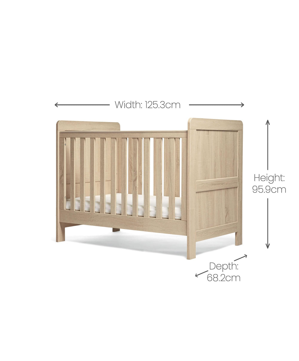 Mamas &amp; Papas Convertible Cot Atlas Convertible Cot - Light Oak