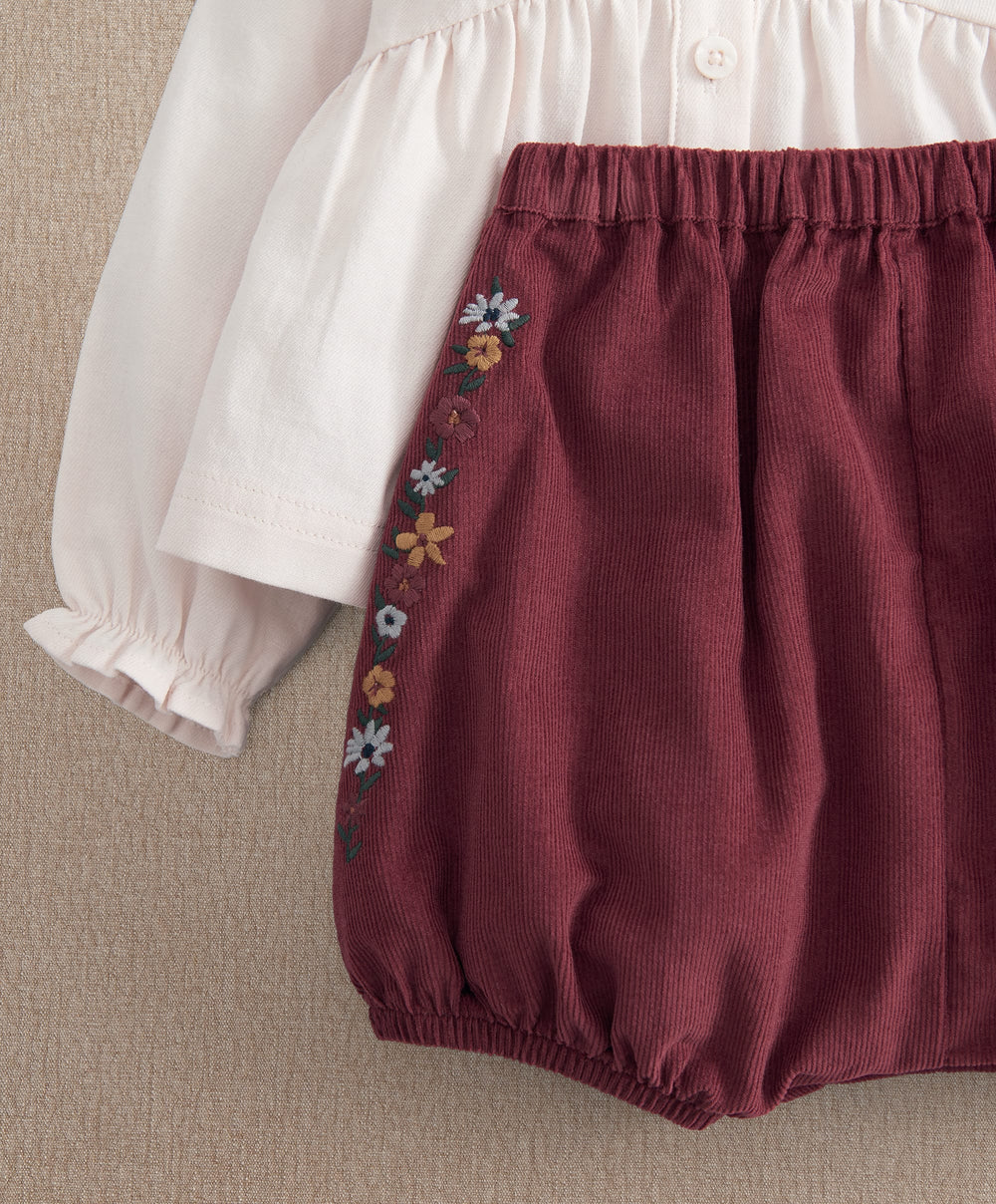 Mamas &amp; Papas Corduroy Bloomer &amp; Top Set