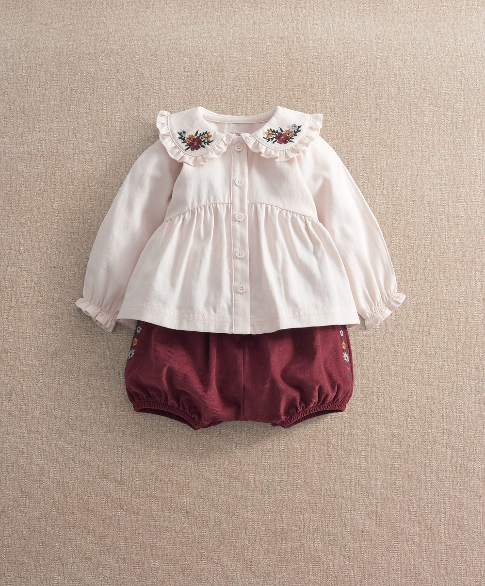 Mamas &amp; Papas Corduroy Bloomer &amp; Top Set
