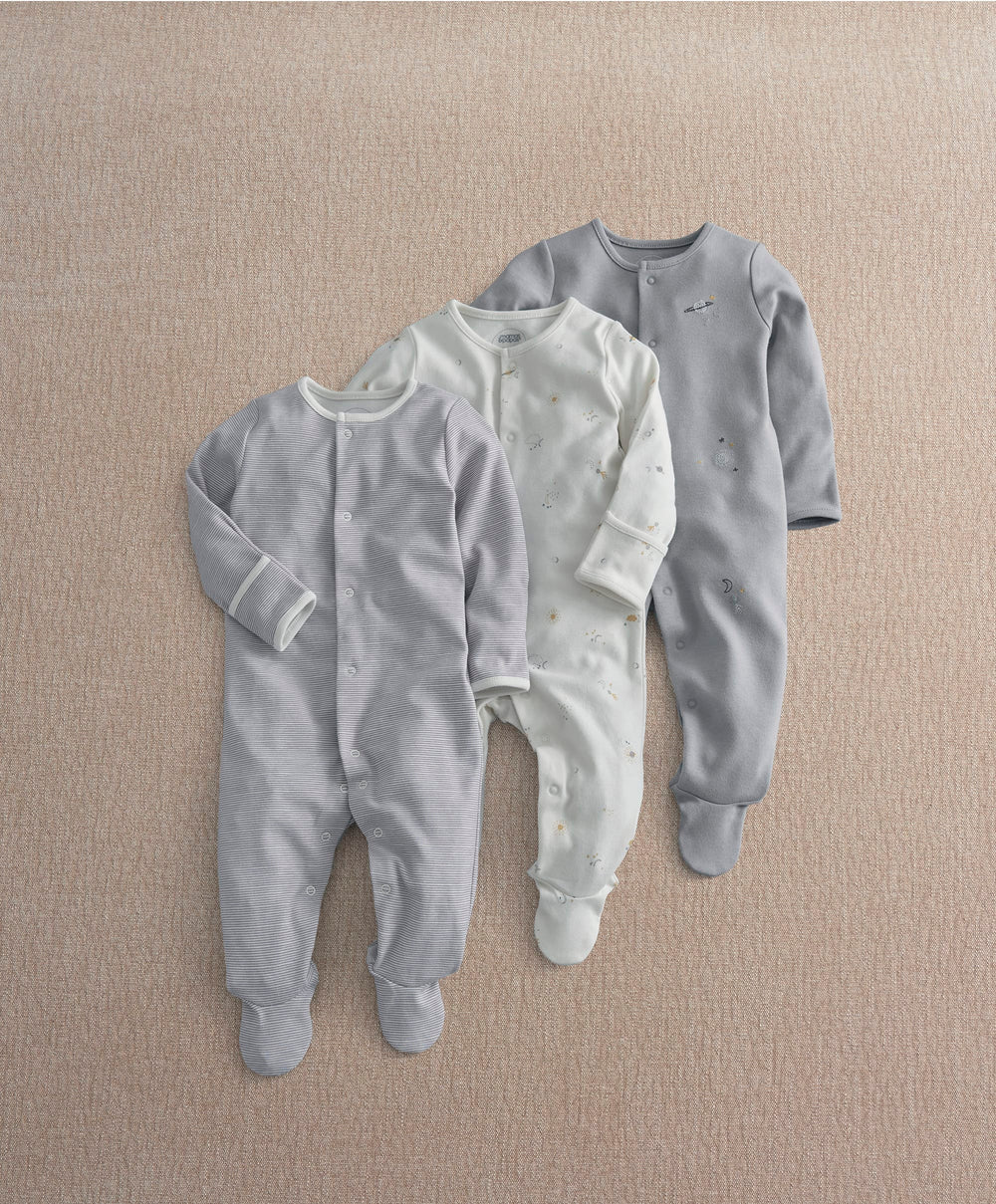 Mamas &amp; Papas Cosmic Sleepsuits (Pack of 3)