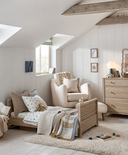 Mamas & Papas Cot Beds Barton Cotbed - Natural/Oak