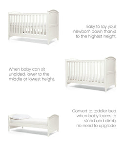 Mamas & Papas Cot Beds Flyn Cotbed - White