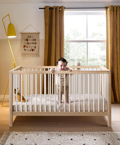 Mamas & Papas Cot Beds Solo Cotbed - White/Natural