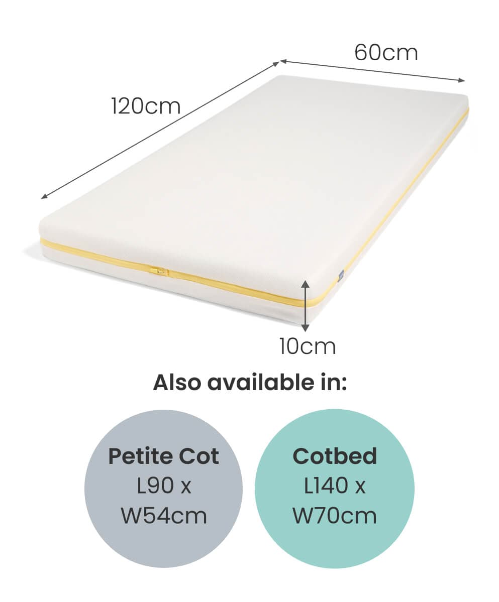 Mamas &amp; Papas Cot Mattresses Essential Airflow Fibre Small Cotbed and Cot Mattress