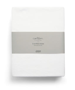 Mamas & Papas Cot Sheets Cot Fitted Sheets (2 Pack) - White