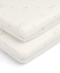 Mamas & Papas Cot Sheets Cot Fitted Sheets Pack of 2 - Cosmic sky