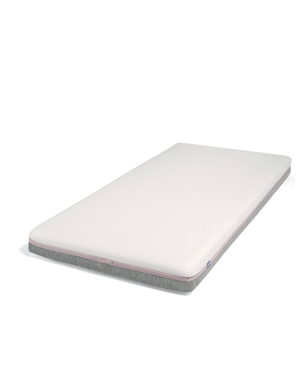 Mamas &amp; Papas Cotbed Bundles Atlas Cotbed with Luxury Hybrid Twin Cotbed Mattress - Stone