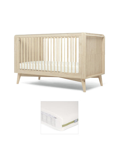 Mamas & Papas Cotbed Bundles Coxley Cotbed & Premium Pocket Spring Mattress Bundle - Natural