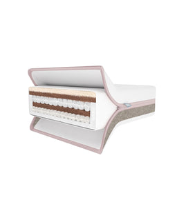 Mamas & Papas Cotbed Bundles Eryn Cotbed with Luxury Hybrid Twin Cotbed Mattress - Cashmere