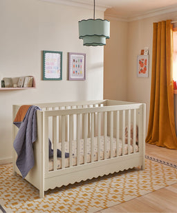 Mamas & Papas Cotbed Bundles Eryn Cotbed with Premium Pocket Spring Cotbed Mattress - Cashmere