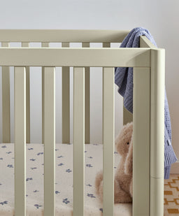 Mamas & Papas Cotbed Bundles Eryn Cotbed with Premium Pocket Spring Cotbed Mattress - Willow Green