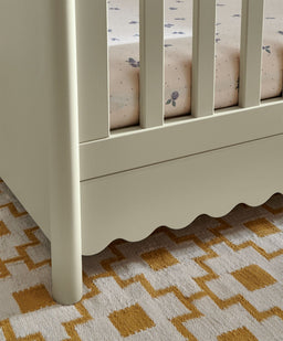 Mamas & Papas Cotbed Bundles Eryn Cotbed with Signature Airflow Pocket Spring Cotbed Mattress - Willow Green
