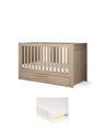 Mamas & Papas Cotbed Bundles Franklin Cotbed & Essential Airflow Pocket Spring Mattress Bundle - Oak