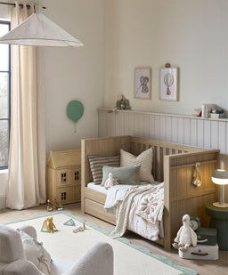 Mamas & Papas Cotbed Bundles Franklin Cotbed & Premium Pocket Spring Mattress Bundle - Oak