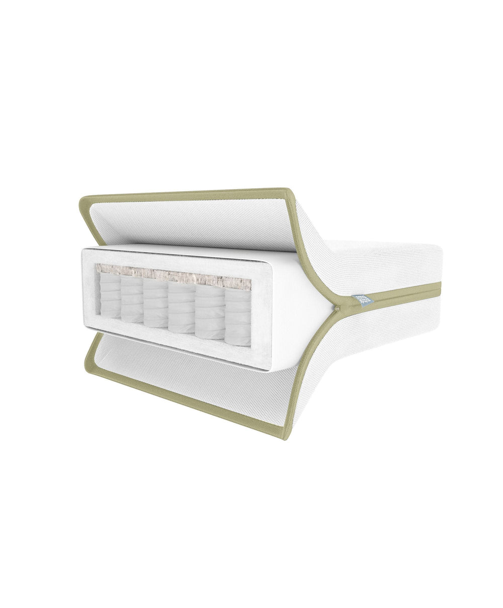 Mamas &amp; Papas Cotbed Bundles Franklin Cotbed with Premium Pocket Spring Cotbed Mattress - Walnut