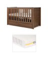 Mamas & Papas Cotbed Bundles Franklin Cotbed with Signature Airflow Pocket Spring Cotbed Mattress - Walnut