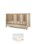 Mamas & Papas Cotbed Bundles Harwell Cotbed & Essential Airflow Pocket Spring Mattress Bundle - Cashmere
