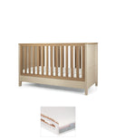 Mamas & Papas Cotbed Bundles Harwell Cotbed & Luxury Hybrid Twin Mattress Bundle - Cashmere