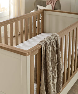 Mamas & Papas Cotbed Bundles Harwell Cotbed & Premium Pocket Spring Mattress Bundle - Cashmere