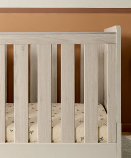 Mamas & Papas Cotbed Bundles Litton Cotbed with Luxury Hybrid Twin Cotbed Mattress - Washed Oak
